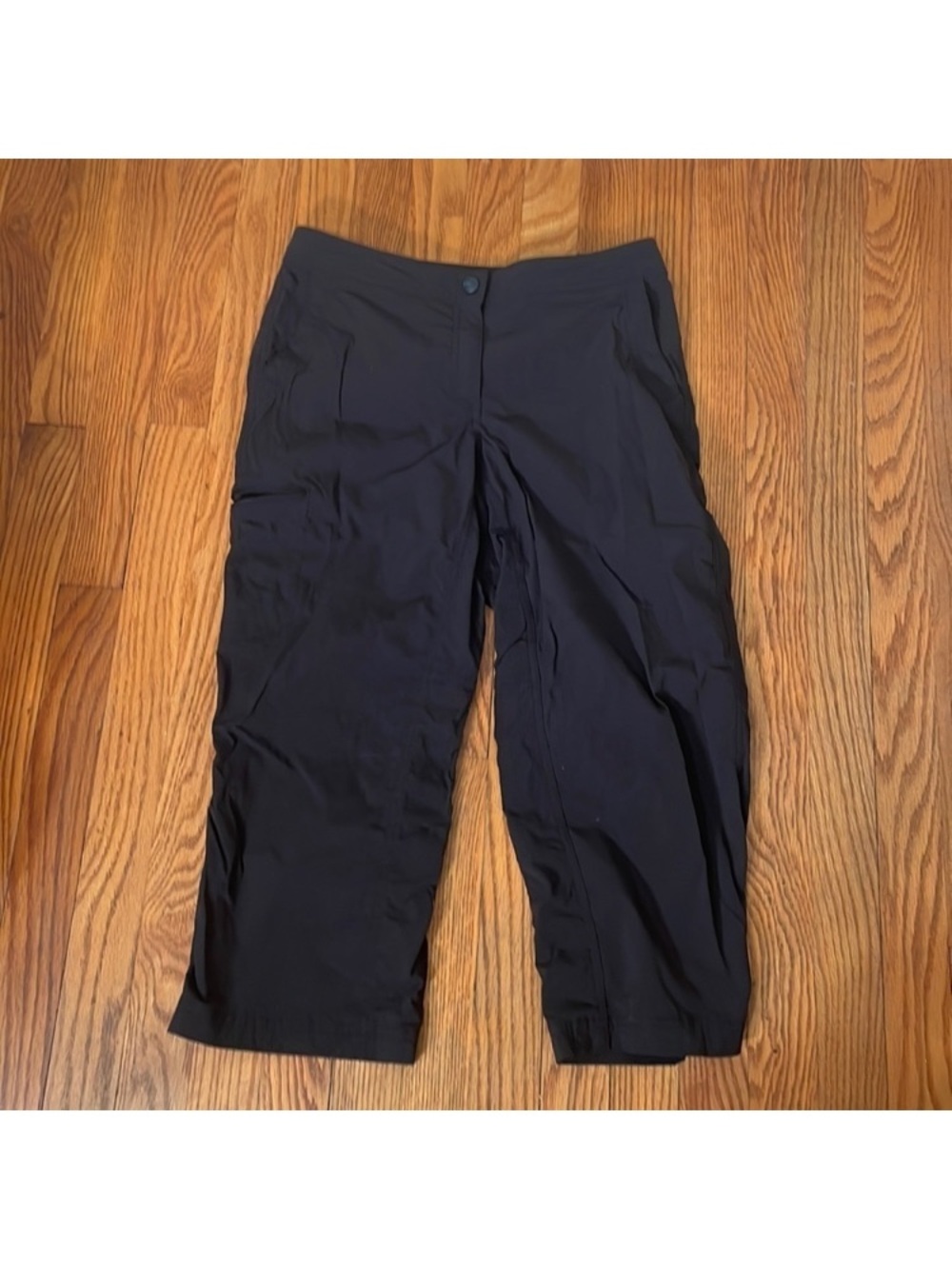 Ll bean Water-Repellent active Comfort Trail Pants Straight-Leg Crop black 6